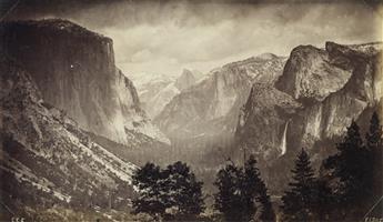 (AMERICAN WEST) Group of 32 photographs, comprising 7 prints by Watkins/Taber, one by Fiske, and 2 miscellaneous medium-format prints;